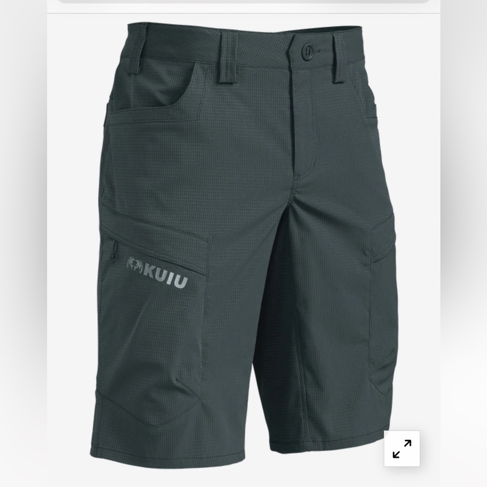 Kuiu, men’s Tiburon 13” short in gunmetal, size 32. NWT Original price $99.